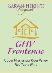 GHV Frontenac - Garvin Heights Vineyards