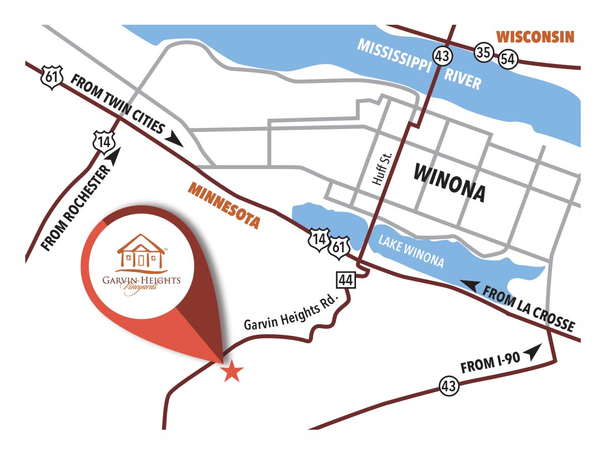 Garvin Heights Vineyard Map